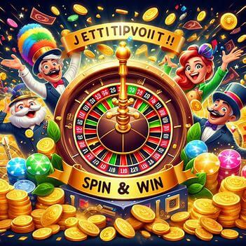 Jeetwipkluck Spin and Win bannern Spin and Win banner